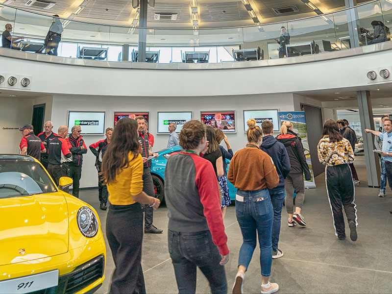 Learner driver in car